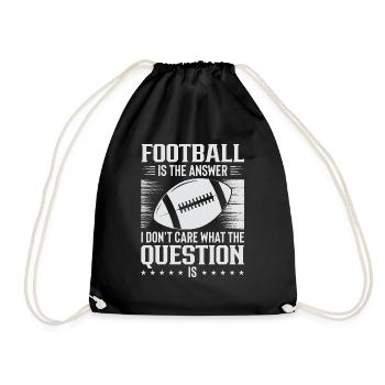 football américain - Sac de sport léger - noir - Devant