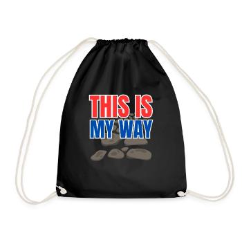 This is my way - Turnbeutel - Schwarz - Vorne
