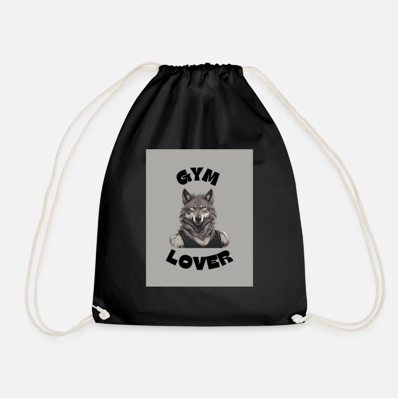 gym lover - Turnbeutel - Schwarz