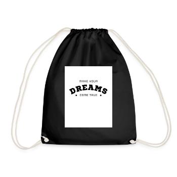 dreams - Turnbeutel - Schwarz - Vorne