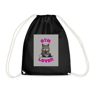 Gym Lover Ladys - Turnbeutel - Schwarz - Vorne