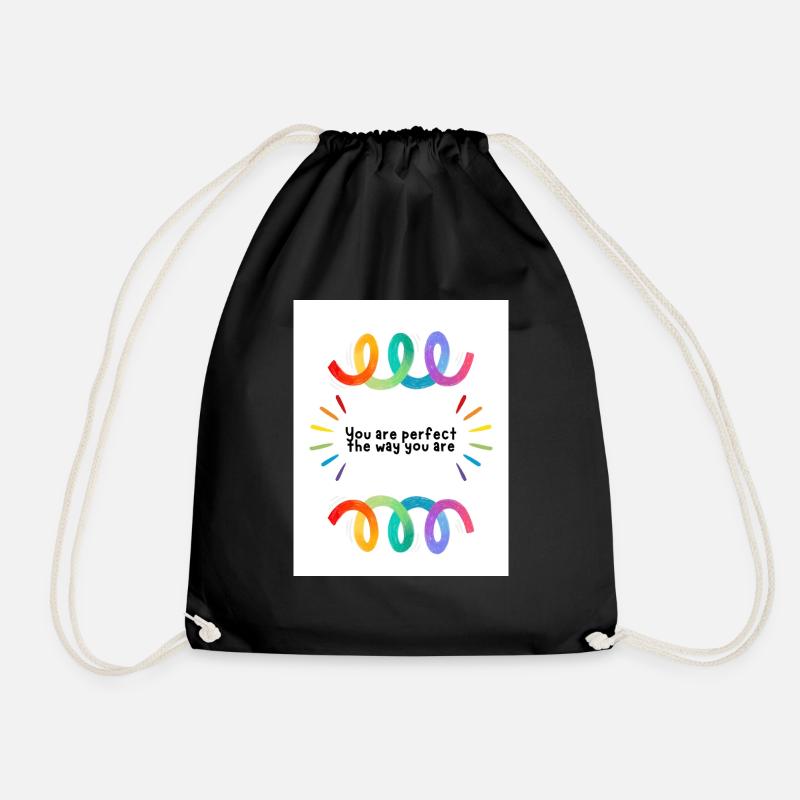 Proud - Drawstring Bag - black