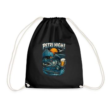 Lycée Petri ! Pêche à Hambourg ! - Sac de sport léger - noir - Devant