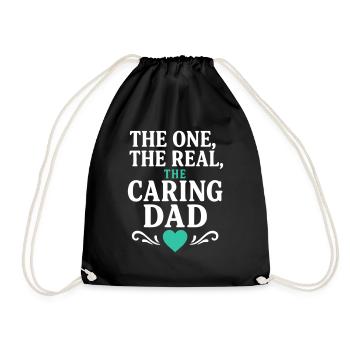 Caring Dad : la première fête des pères - Sac de sport léger - noir - Devant