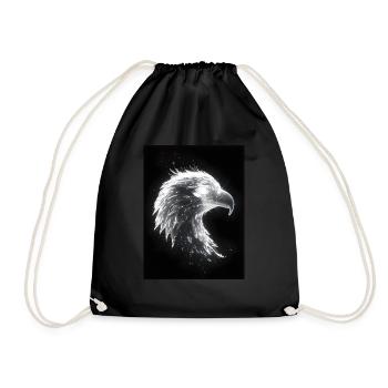 Adler Neon Glow Geschenk - Turnbeutel - Schwarz - Vorne