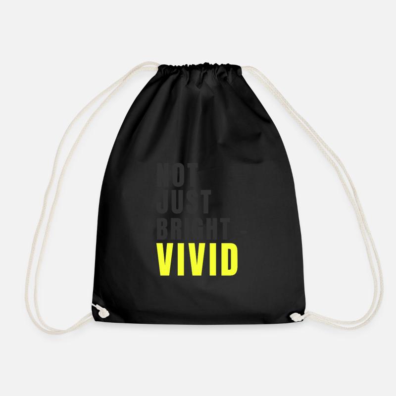 Not Just Bright - Vivid gelb - Turnbeutel - Schwarz