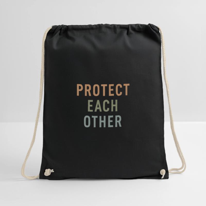 protect each other Gift Drawstring Bag