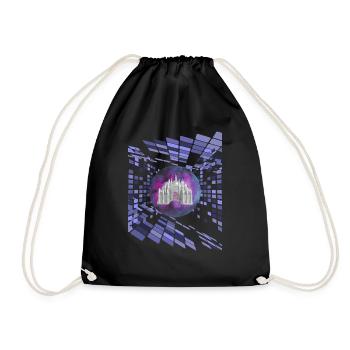 PALAST - Drawstring Bag - black - Front