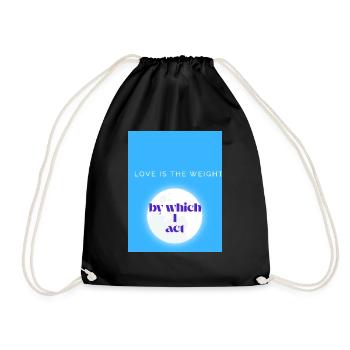 LOVE IS THE WEIGHT - Sac de sport léger - noir - Devant