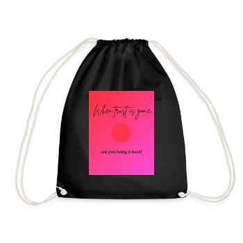 when trust is gone - Sac de sport léger - noir - Devant