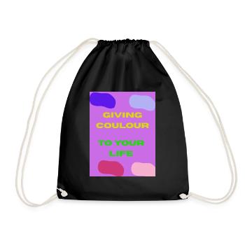 giving colour to your life - Sac de sport léger - noir - Devant