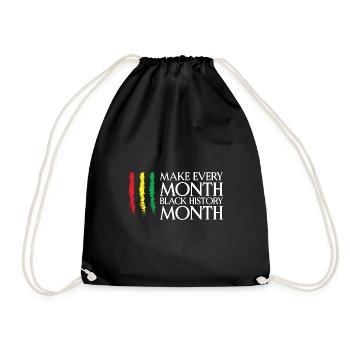 Mois de l’histoire des Noirs Cadeau de la fierté - Sac de sport léger - noir - Devant