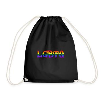 LGBTQ - Turnbeutel - Schwarz - Vorne