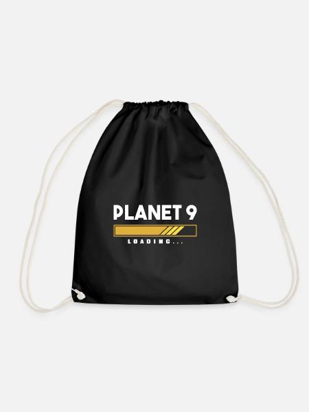 Planet 9 Sonnensystem Weltall Universum Geschenk - Turnbeutel - Schwarz