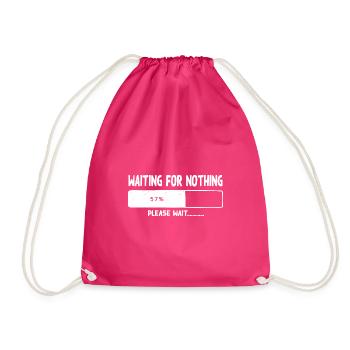 Waiting for nothing - Turnbeutel - Fuchsia - Vorne