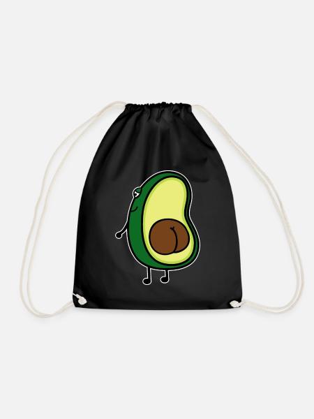 Avocado - Turnbeutel - Schwarz