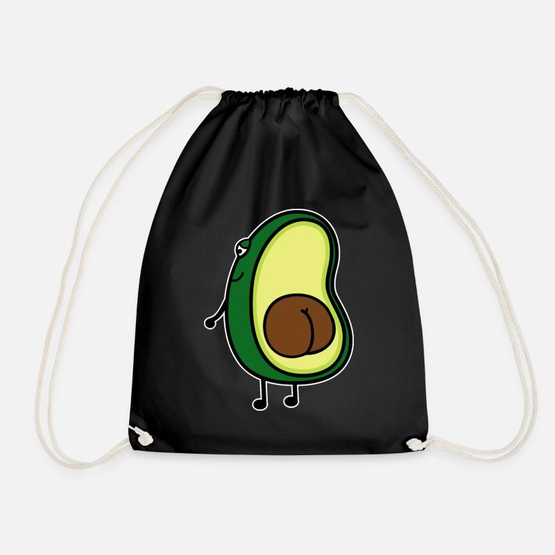 Avocado - Turnbeutel - Schwarz