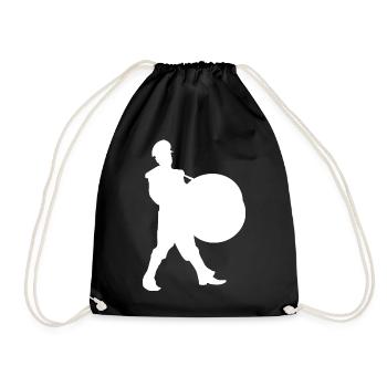 Screen Hero Silhouette - Drawstring Bag - black - Front