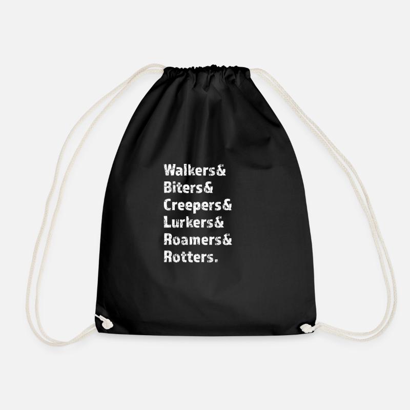 Zombies Nicknames - Drawstring Bag - black
