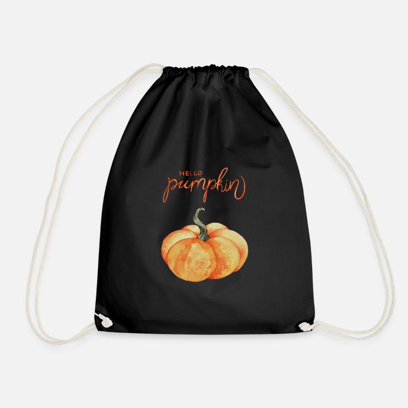 Hello Pumpkin – Hallo Kürbis! - Turnbeutel - Schwarz