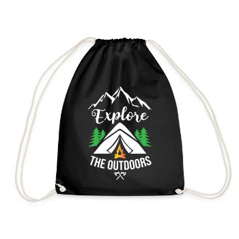 Outdoors Sport Camping - Turnbeutel - Schwarz - Vorne