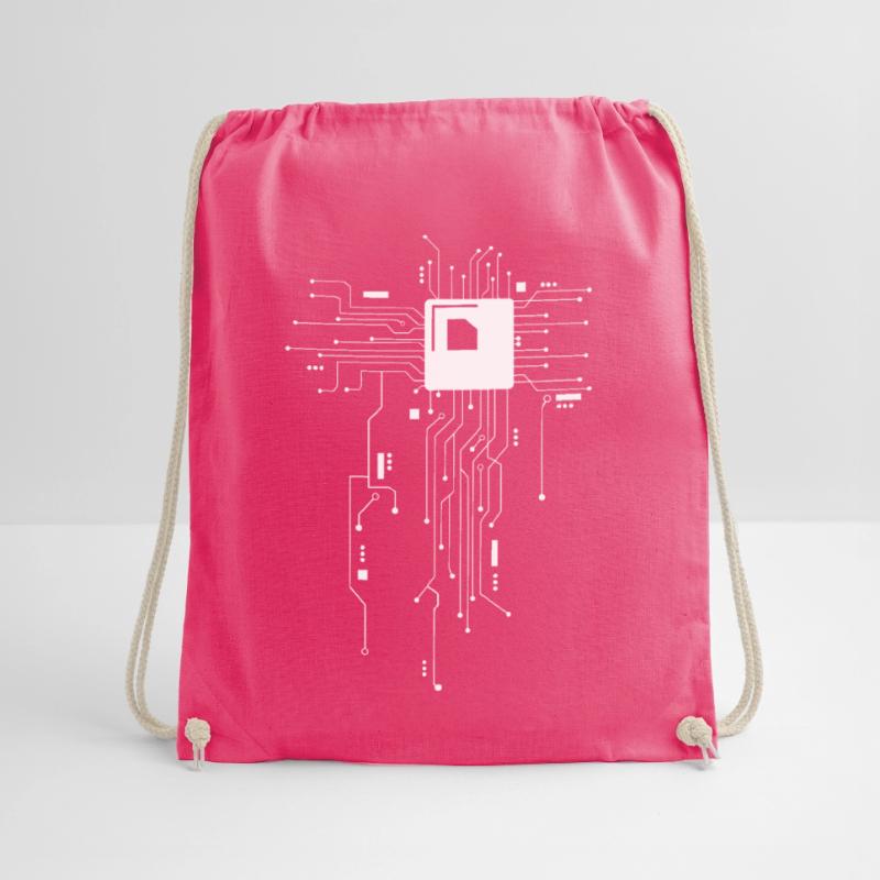 CPU Technik Nerd Computerchip Informatiker Turnbeutel