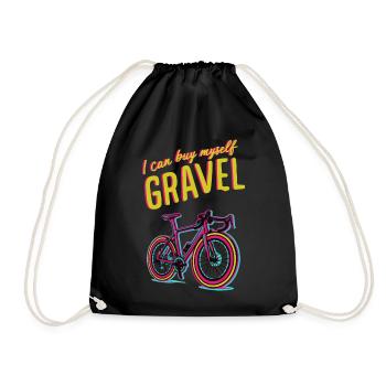 Motivation vibrante pour le cyclisme sur gravier - Sac de sport léger - noir - Devant