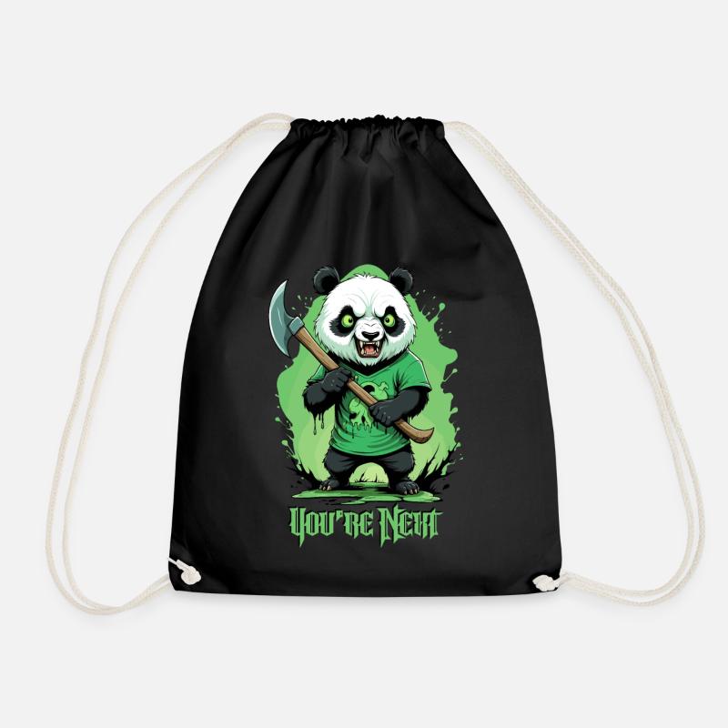 Zombie Panda - Turnbeutel - Schwarz