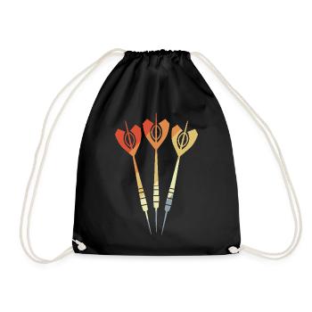 Darts Vintage - Drawstring Bag - black - Front