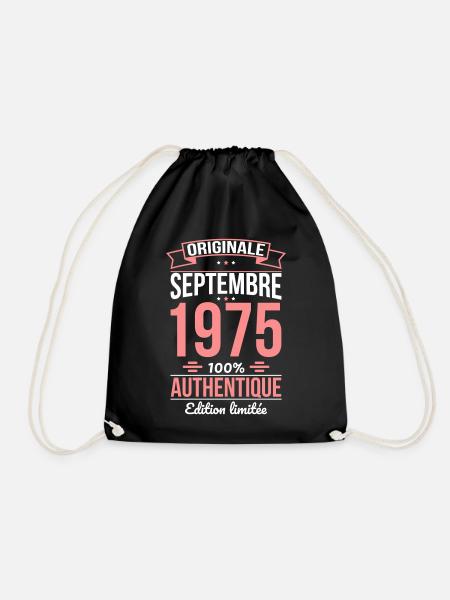 50. Jahrestag - Original - September 1975 - Turnbeutel - Schwarz