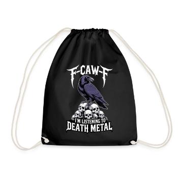 Raven over Skulls – Death Metal - Sac de sport léger - noir - Devant