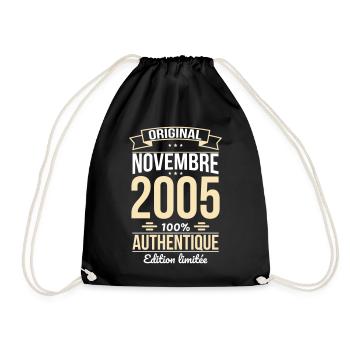 20th Anniversary - Original - November 2005 - Drawstring Bag - black - Front