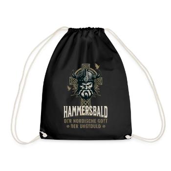 Hammersbald - Dieu viking drôle de l’impatience - Sac de sport léger - noir - Devant