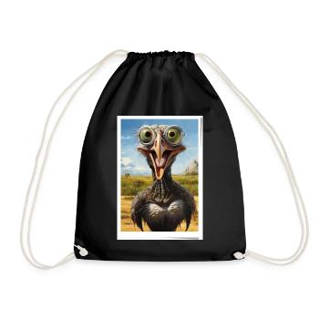 Funny bouquet in the desert - Drawstring Bag - black - Front