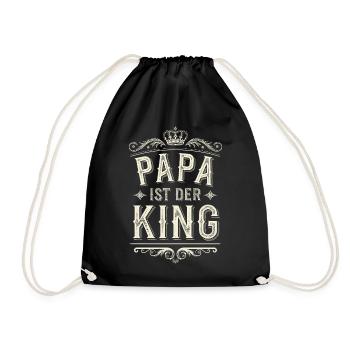 Dad Dicts Cadeau Drôle de Père Roi Couronne - Sac de sport léger - noir - Devant