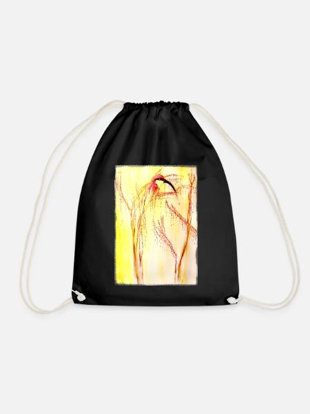 bee-eater - Drawstring Bag - black