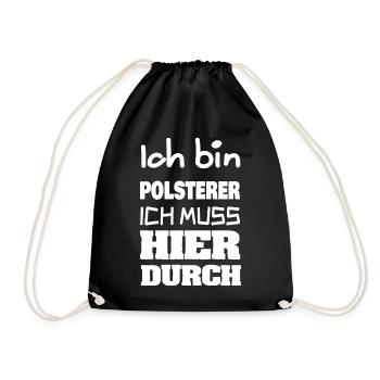 Job Polsterer - Turnbeutel - Schwarz - Vorne