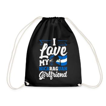 Fierté et Foyer du drapeau du Nicaragua - Sac de sport léger - noir - Devant