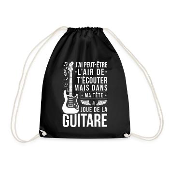 J Ai Peut Etre L Air De T Ecouter Mais Dans Ma ... - Sac de sport léger - noir - Devant