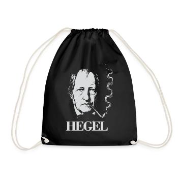 Hegel-Porträt - Turnbeutel - Schwarz - Vorne
