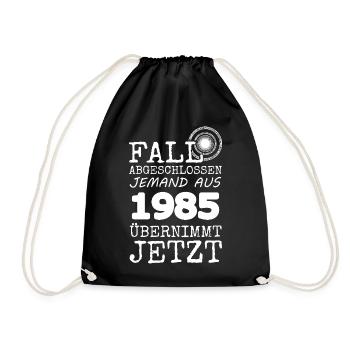 1985 - Turnbeutel - Schwarz - Vorne