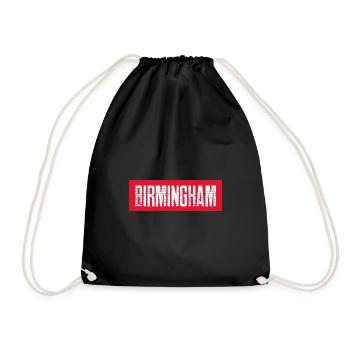 Birmingham - Drawstring Bag - black - Front