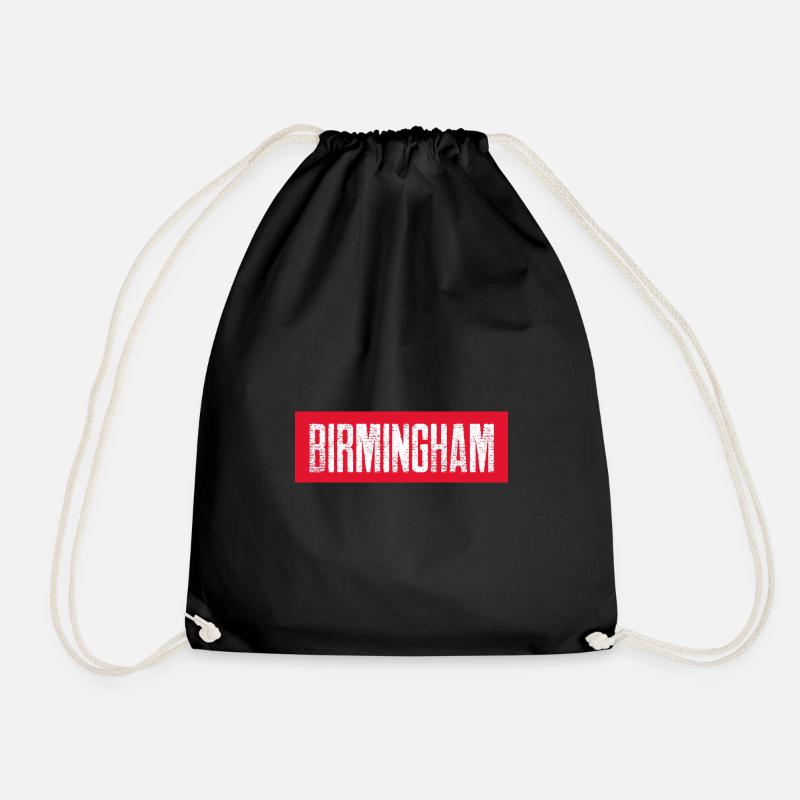 Birmingham - Drawstring Bag - black