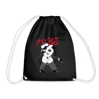 Je suis BAD Dancer - Dancing Panda Bear - Sac de sport léger - noir - Devant