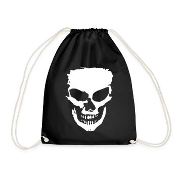angry skull - Sac de sport léger - noir - Devant