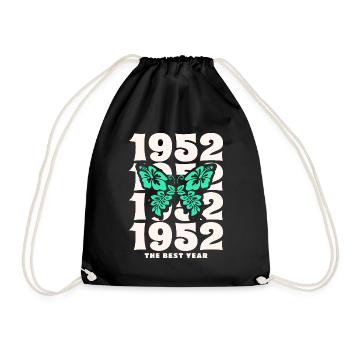 Groovy et Vintage 1952 70 Ans Anniversaire - Sac de sport léger - noir - Devant
