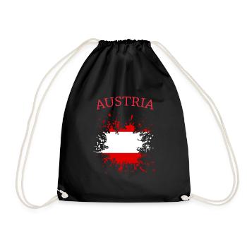Austria - Turnbeutel - Schwarz - Vorne