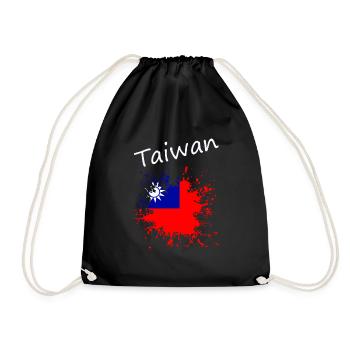 Taiwan - Turnbeutel - Schwarz - Vorne