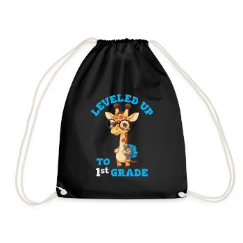 Surclassé en 1ère classe - Funny Giraffe - Sac de sport léger - noir - Devant