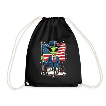 Emmenez-moi à votre leader USA Patriot Alien - Sac de sport léger - noir - Devant